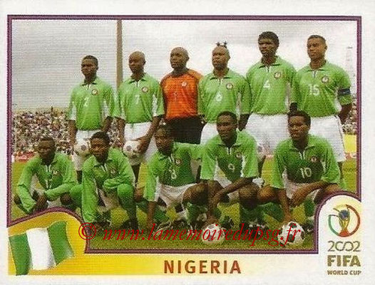 2002 - Panini FIFA World Cup Stickers - N° 403 - Equipe Nigéria