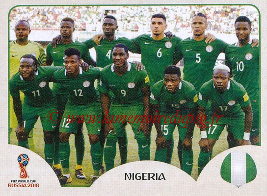 2018 - Panini FIFA World Cup Russia Stickers - N° 333 - Equipe Nigeria