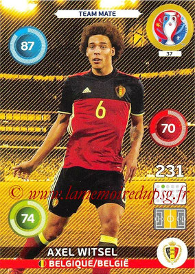 Panini Euro 2016 Cards - N° 037 - Axel WITSEL (Belgique)