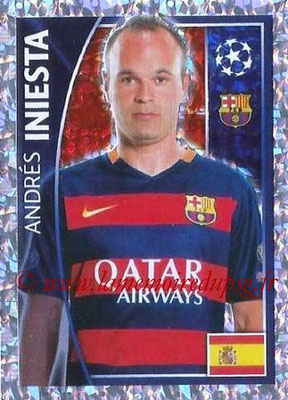 2015-16 - Topps UEFA Champions League Stickers - N° 314 - Andrés INIESTA (FC Barcelone)