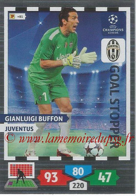 2013-14 - Adrenalyn XL champions League N° 325 - Gianluigi BUFFON (Juventus FC) (Goal Stopper)