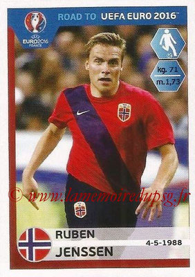 Panini Road to Euro 2016 Stickers - N° 183 - Ruben JENSSEN (Norvège)