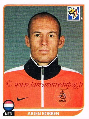 2010 - Panini FIFA World Cup South Africa Stickers - N° 348 - Arjen ROBBEN (Pays Bas)