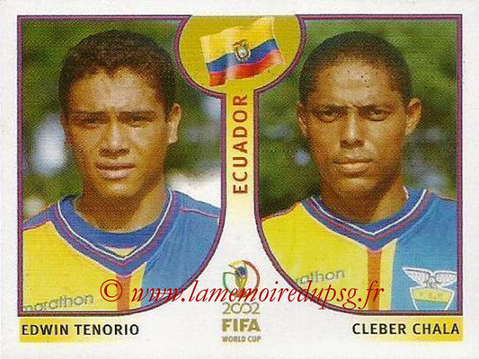 2002 - Panini FIFA World Cup Stickers - N° 517 - Edwin TENORIO + Clerber CHALA (Equateur)