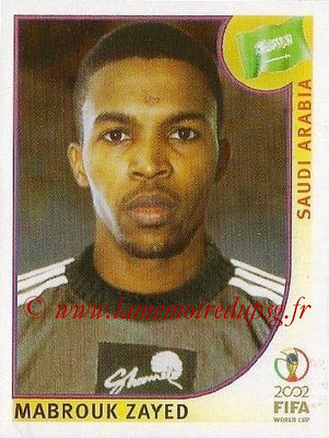 2002 - Panini FIFA World Cup Stickers - N° 348 - Mabrouk ZAYED (Arabie Saoudite)