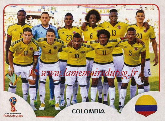 2018 - Panini FIFA World Cup Russia Stickers - N° 633 - Equipe Colombie