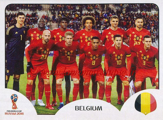 2018 - Panini FIFA World Cup Russia Stickers - N° 513 - Equipe Belgique