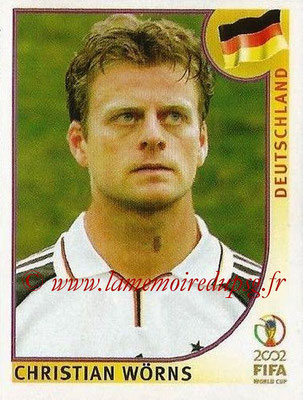 2002 - Panini FIFA World Cup Stickers - N° 319 - Christian WORNS (Allemagne)