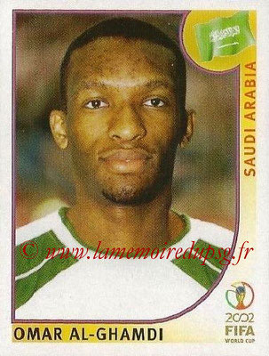 2002 - Panini FIFA World Cup Stickers - N° 342 - Omar AL-GHAMDI (Arabie Saoudite)