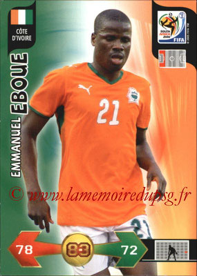 2010 - Panini FIFA World Cup South Africa Adrenalyn XL - N° 066 - Emmanuel EBOUE (Côte d'Ivoire)