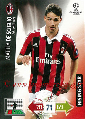 2012-13 - Adrenalyn XL champions League N° 154 - Mattia DE SCIGLIO (Milan AC) (Rising Star)