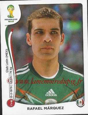 2014 - Panini FIFA World Cup Brazil Stickers - N° 073 - Raphael MARQUEZ (Mexique)