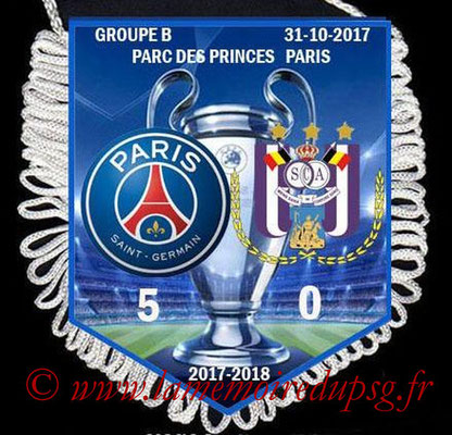 Fanion PSG-Anderlecht  2017-18