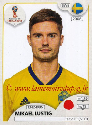 2018 - Panini FIFA World Cup Russia Stickers - N° 475 - Mikael LUSTIG (Suede)