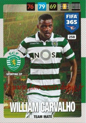 2016-17 - Panini Adrenalyn XL FIFA 365 - N° 258 - William CARVALLO (SportIng CP)