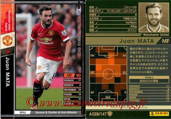 2014-15 - WCCF - N° A028 - Juan MATA (Manchester United FC)