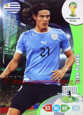 2014 - Panini FIFA World Cup Brazil Adrenalyn XL - N° 313 - Edinson CAVANI (Uruguay) (Star player)