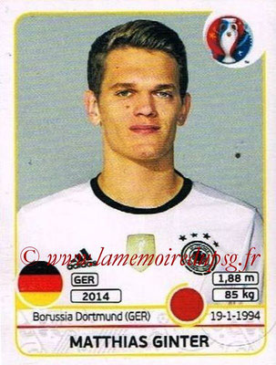 Panini Euro 2016 Stickers - N° 245 - Matthias GINTER (Allemagne)