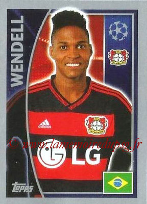 2015-16 - Topps UEFA Champions League Stickers - N° 322 - WENDELL (Bayer 04 Leverkusen)