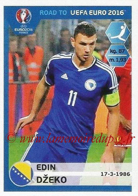 Panini Road to Euro 2016 Stickers - N° 032 - Edin DZEKO (Bosnie Herzégovine)