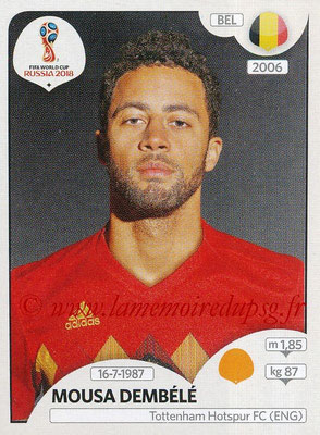 2018 - Panini FIFA World Cup Russia Stickers - N° 525 - Mousa DEMBELE (Belgique)