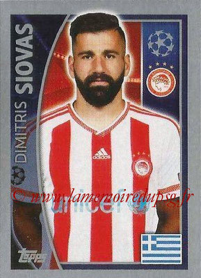 2015-16 - Topps UEFA Champions League Stickers - N° 412 - Dimitris SIOVAS (Olympiacos FC)