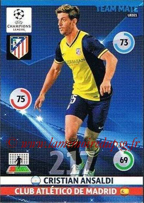 2014-15 - Adrenalyn XL champions League Update edition N° UE021 - Cristian ANSALDI (Atletico Madrid)