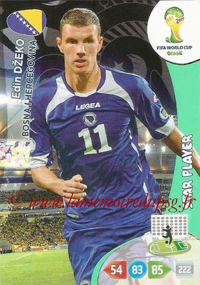 2014 - Panini FIFA World Cup Brazil Adrenalyn XL - N° 044 - Edin DZEKO (Bosnie-Herzegovine) (Star Player)