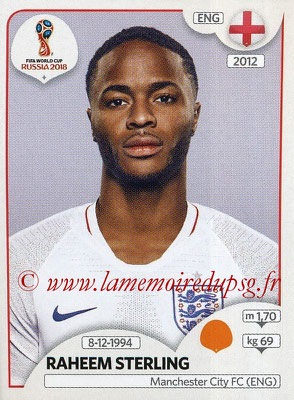 2018 - Panini FIFA World Cup Russia Stickers - N° 588 - Raheem STERLING (Angleterre)