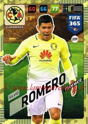 2017-18 - Panini FIFA 365 Cards - N° 259 - Silvio ROMERO (Club America)