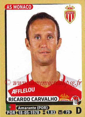 2015-16 - Panini Ligue 1 Stickers - N° 244 - Ricardo CARVALHO (AS Monaco)