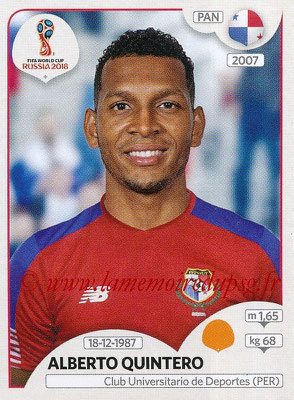 2018 - Panini FIFA World Cup Russia Stickers - N° 546 - Alberto QUINTERO (Panama)