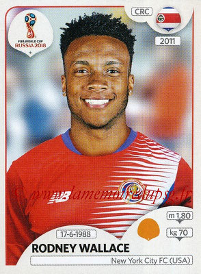 2018 - Panini FIFA World Cup Russia Stickers - N° 408 - Rodney WALLACE (Costa Rica)