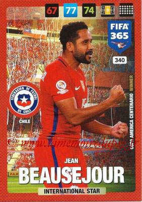 2016-17 - Panini Adrenalyn XL FIFA 365 - N° 340 - Jean BEAUSEJOUR (Chili) (International Star)