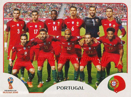 2018 - Panini FIFA World Cup Russia Stickers - N° 113 - Equipe Portugal