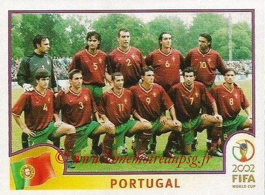 2002 - Panini FIFA World Cup Stickers - N° 295 - Equipe Portugal