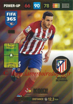 2016-17 - Panini Adrenalyn XL FIFA 365 - N° 380 - KOKE (Atletico de Madrid) (Dynamo)