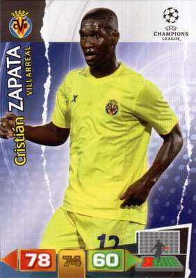 2011-12 - Panini Champions League Cards - N° 260 - Cristian ZAPATA (Villarreal)