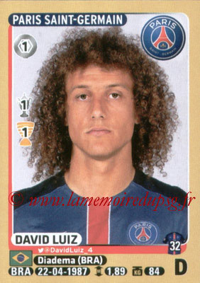 2015-16 - Panini Ligue 1 Stickers - N° 344 - David LUIZ (Paris Saint-Germain)