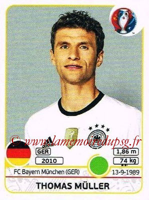 Panini Euro 2016 Stickers - N° 260 - Thomas MÜLLER (Allemagne)