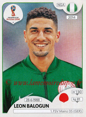 2018 - Panini FIFA World Cup Russia Stickers - N° 338 - Leon BALOGUN (Nigeria)