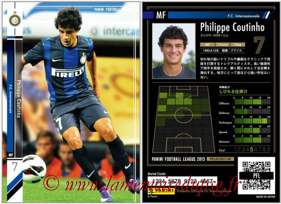 Panini Football League 2013 - PFL02 - N° 021 - Philippe Coutinho ( F.C. Internazionale )