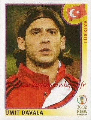 2002 - Panini FIFA World Cup Stickers - N° 195 - Umit DAVALA (Turquie)