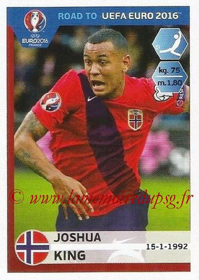 Panini Road to Euro 2016 Stickers - N° 192 - Joshua KING (Norvège)