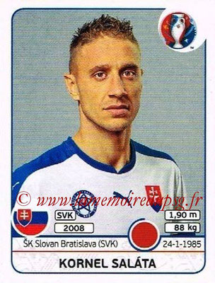 Panini Euro 2016 Stickers - N° 215 - Kornel SALATA (Slovénie)