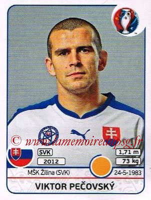 Panini Euro 2016 Stickers - N° 220 - Viktor PECOVSKY (Slovénie)