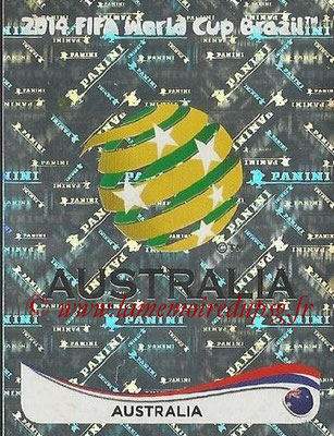 2014 - Panini FIFA World Cup Brazil Stickers - N° 165 - Ecusson Australie