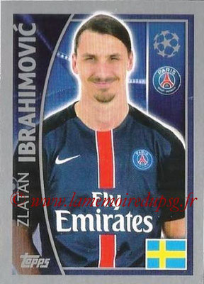 2015-16 - Topps UEFA Champions League Stickers - N° 029 - Zlatan IBRAHIMOVIC (Paris Saint-Germain)