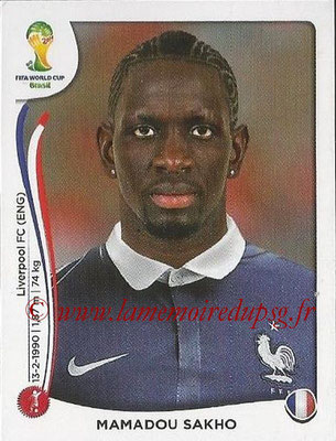 2014 - Panini FIFA World Cup Brazil Stickers - N° 381 - Mamadou SAKHO (France)