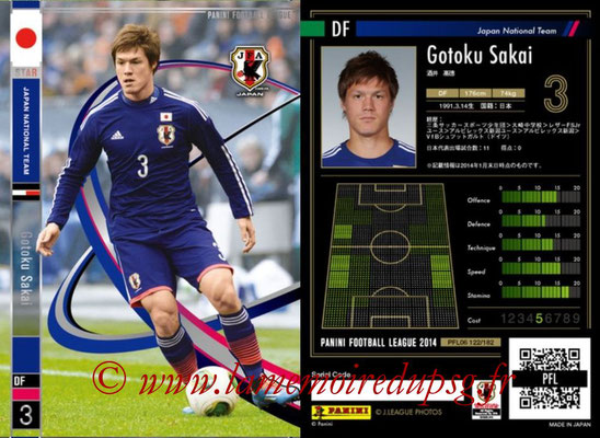 Panini Football League 2014 - PFL06 - N° 122 - Gotoku SAKAI (Japon) (Star)